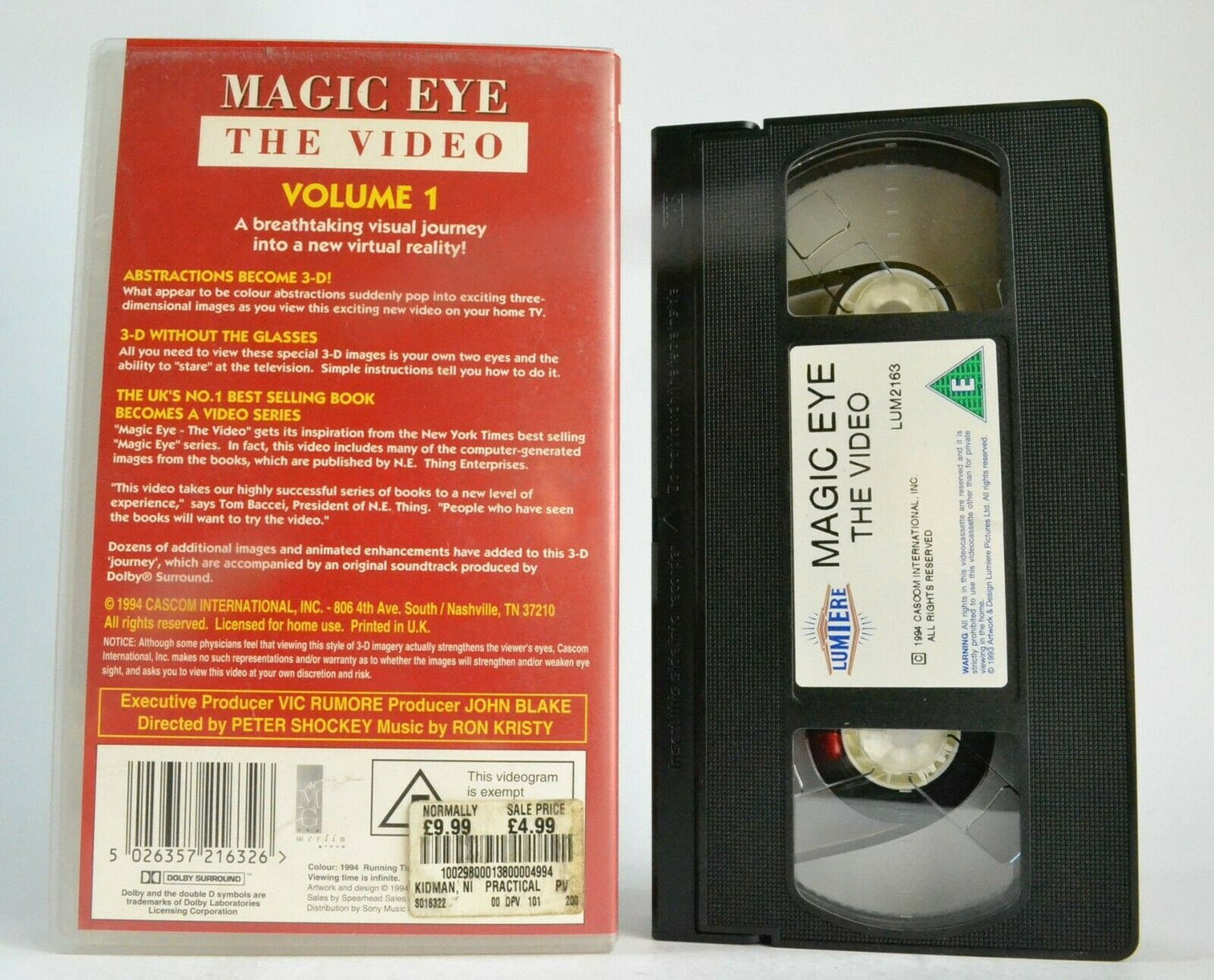 Magic Eye (Video, Vol.1): 3D Illusions - Virtual Reality [Peter Shockey] - VHS-