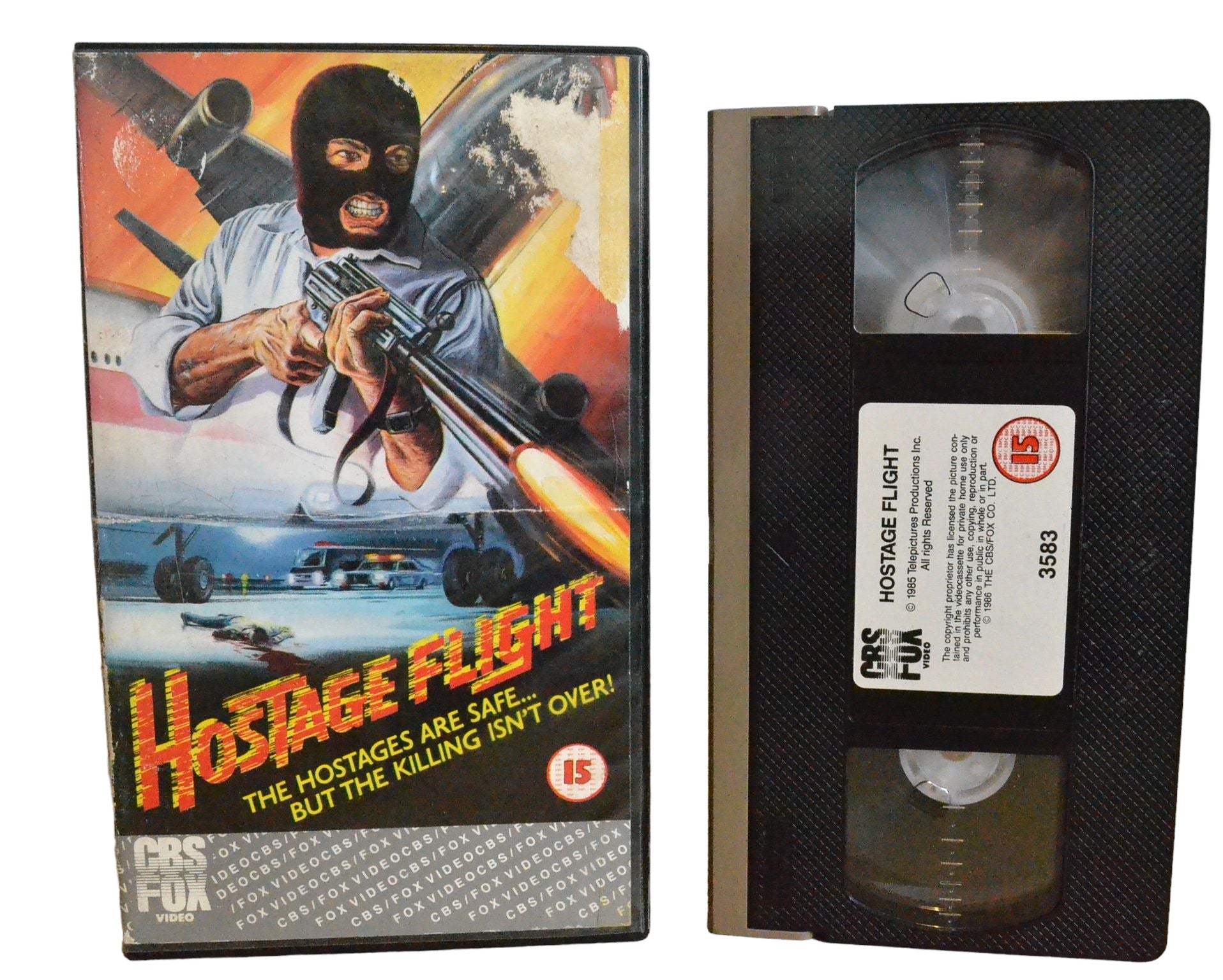 Pal　VHS　Movies　–　5013738358355　Beatty　Class　LTD　Hostage　Action　CBS　Video　Flight　Golden　Ned　Fox