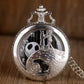 A Nightmare Before Christmas - Romantic Steampunk Film Gift For Men & Women - Quartz Pocket Watch With Chain - Cult Movie Present-CF1235-