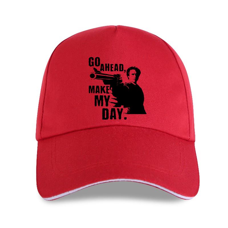 Go Ahead Make My Day! - Snapback Baseball Cap - Summer Hat For Men and Women-P-Red-