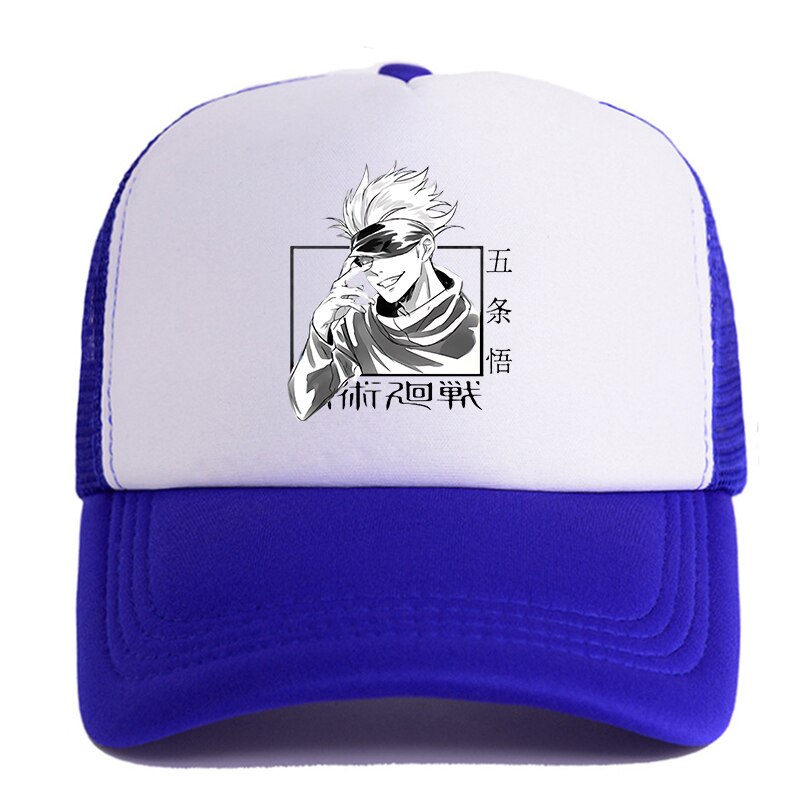 Jujutsu Kaisen - Snapback Baseball Cap - Summer Hat For Men and Women-blue-white6101-54-60cm-