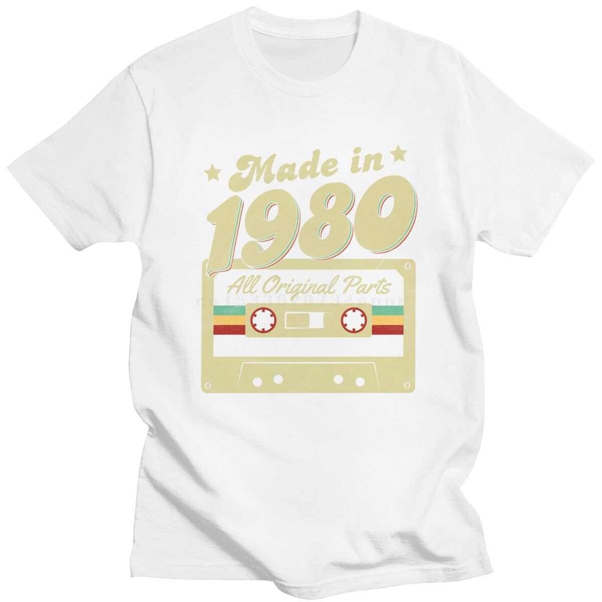 Made In 1980 - Old School Retro 80s T-Shirt - Birthday Or Christmas - Love Gift-White-XS-