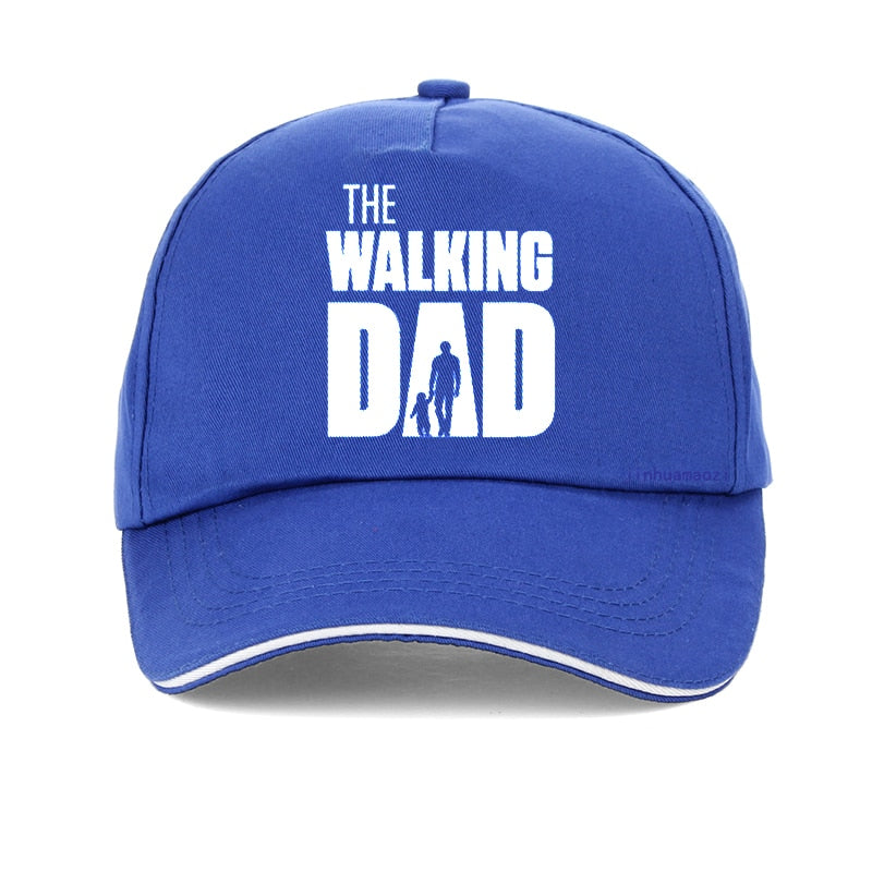The Walking Dad - Snapback Baseball Cap - Summer Hat For Men and Women-Blue-