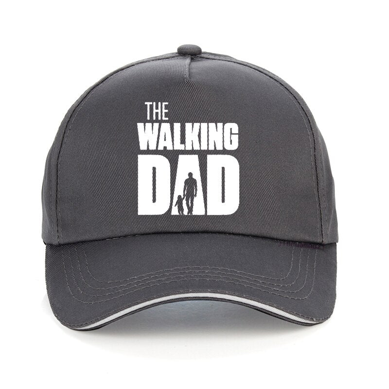 The Walking Dad - Snapback Baseball Cap - Summer Hat For Men and Women-gray-
