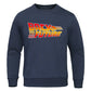 Back to the Future Movie Sweatshirt - Vintage Style-Dark Blue 6-S-