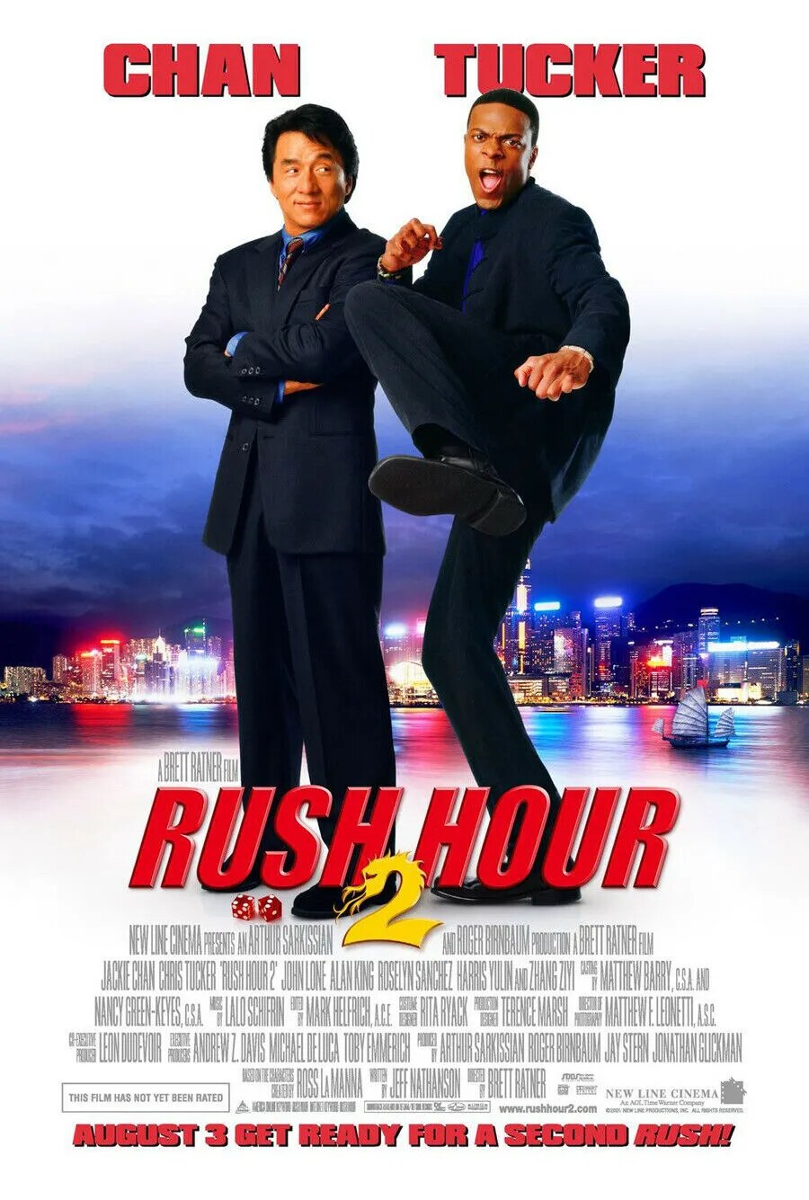 Rush Hour 2 Movie (2001) - Jackie Chan And Chris Tucker Poster-30x45cm-