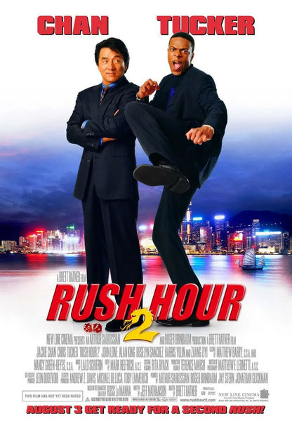 Rush Hour 2 Movie (2001) - Jackie Chan And Chris Tucker Poster-30x45cm-