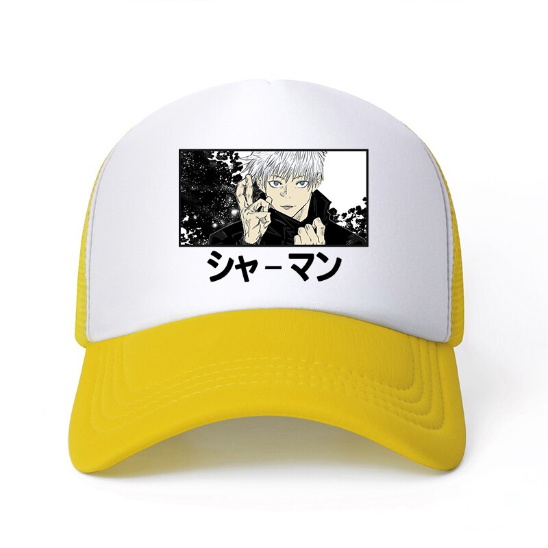 Jujutsu Kaisen - Snapback Baseball Cap - Summer Hat For Men and Women-yellow-white6101 1-54-60cm-