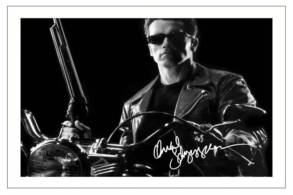 Terminator - Arnold Schwarzenegger Signed Movie Poster-30x45cm-