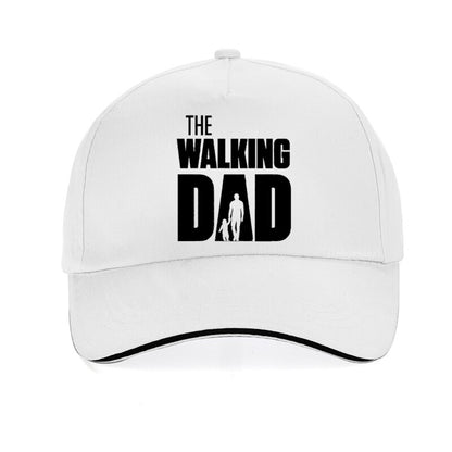 The Walking Dad - Snapback Baseball Cap - Summer Hat For Men and Women-white-