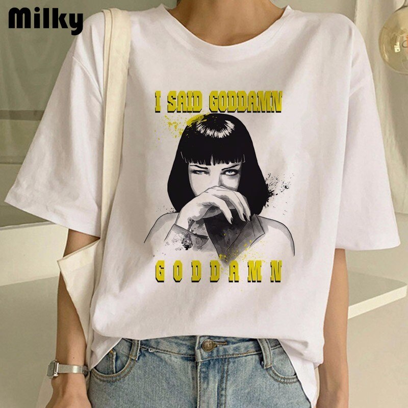 Pulp Fiction - T-Shirt Summer Fashion - Cult Movie - Cute Fan Gift - Garment-