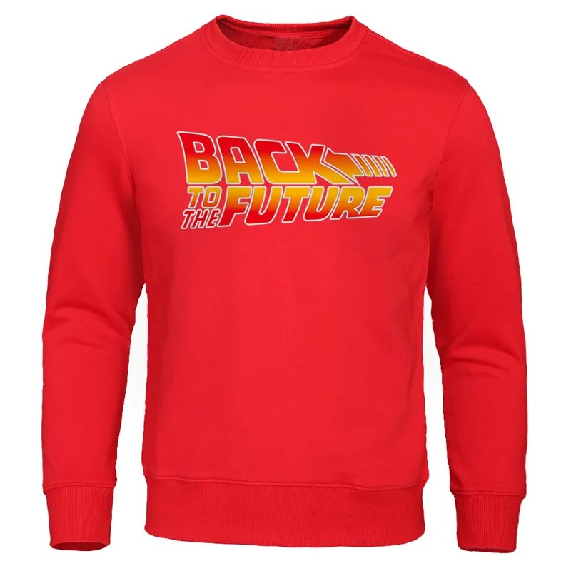 Back to the Future Movie Sweatshirt - Vintage Style-red 6-S-