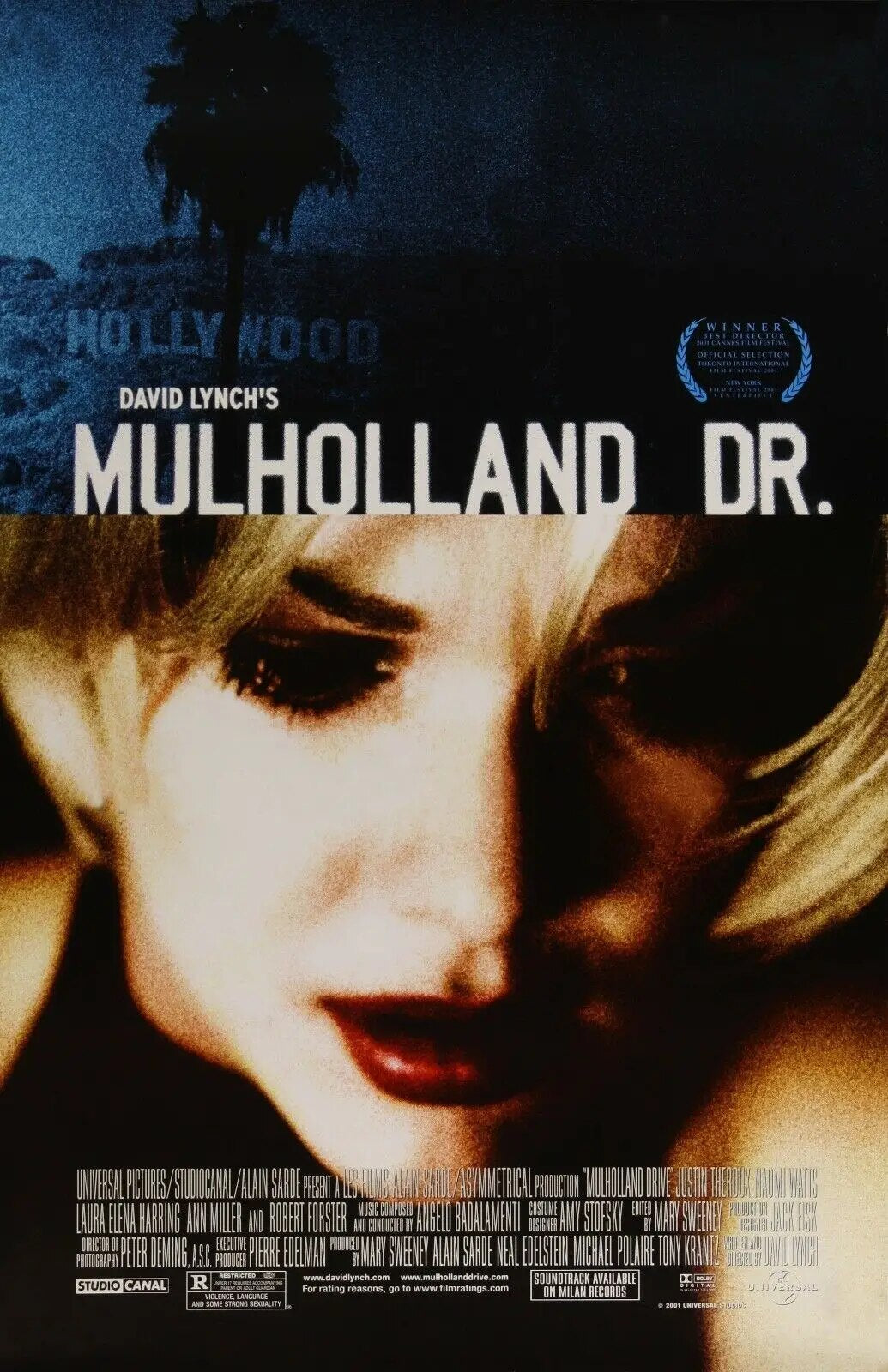 Mulholland Drive (2001) - David Lynch Movie Poster-30x45cm-