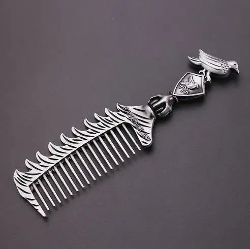 Vintage Metal Comb Potters Style - Harry Potter Hogwarts School Detangle Hair Brush - Stylish Salon Hairdressing Tool-Ravenclaw-2-