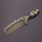Vintage Metal Comb Potters Style - Harry Potter Hogwarts School Detangle Hair Brush - Stylish Salon Hairdressing Tool-Hufflepuff-1-