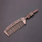 Vintage Metal Comb Potters Style - Harry Potter Hogwarts School Detangle Hair Brush - Stylish Salon Hairdressing Tool-H-3-