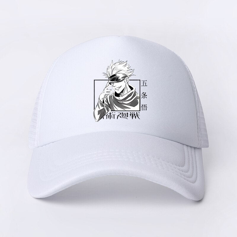 Jujutsu Kaisen - Snapback Baseball Cap - Summer Hat For Men and Women-white6101-54-60cm-