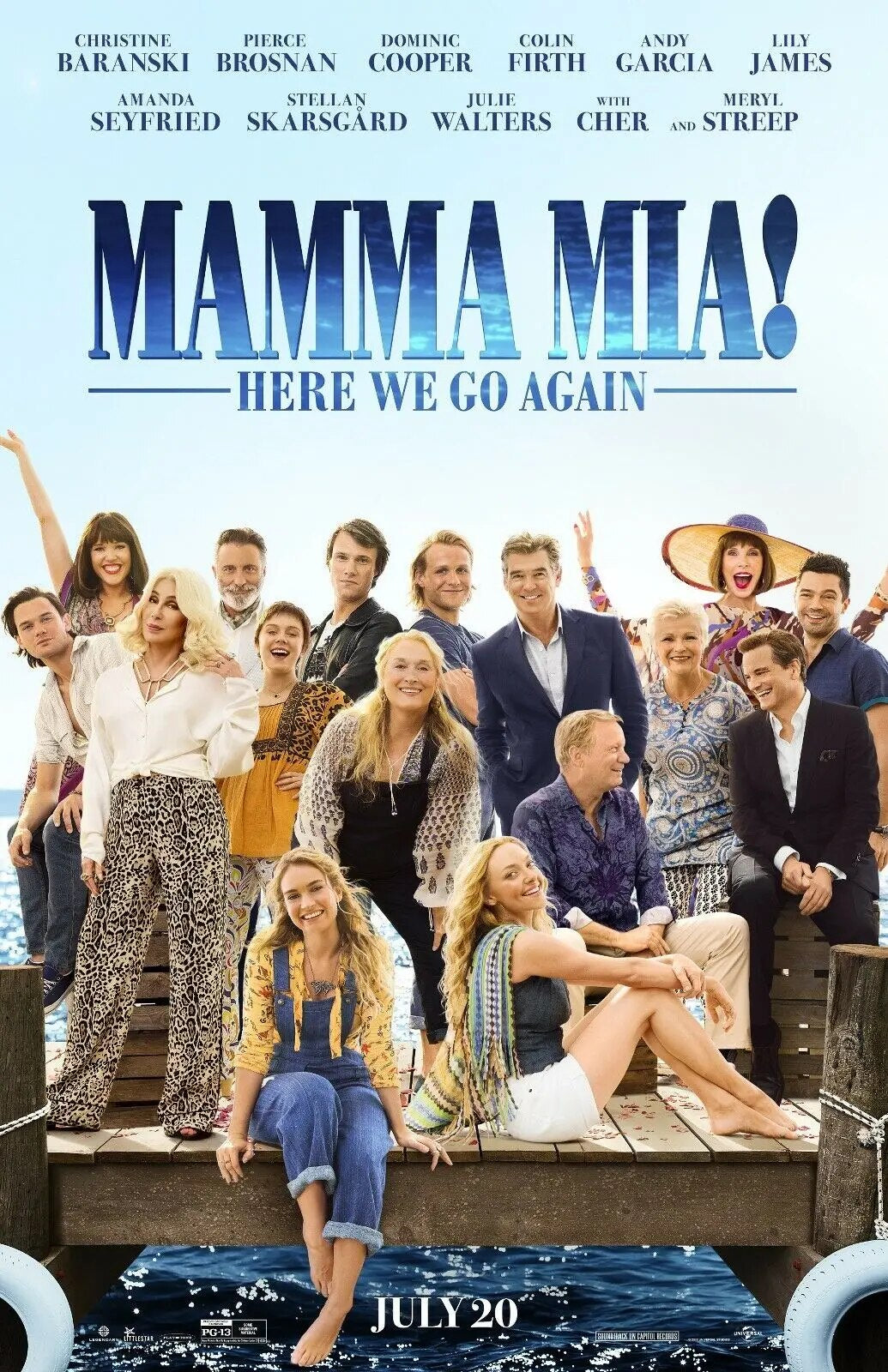 Mamma Mia Here We Go Again - Abba Musical Movie Poster-30x45cm-
