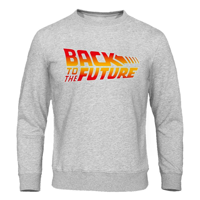 Back to the Future Movie Sweatshirt - Vintage Style-gray 6-S-