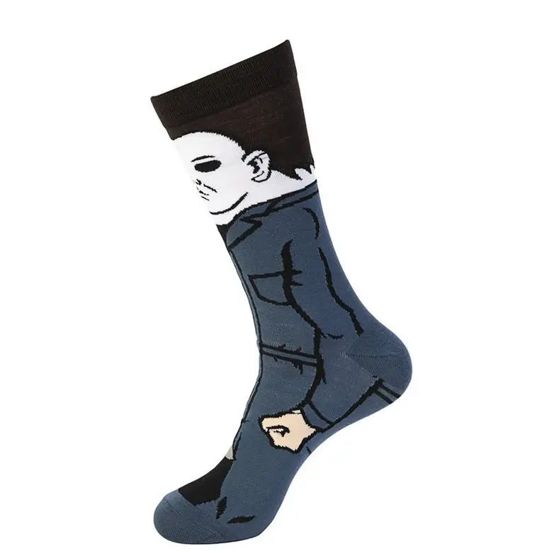 ZF2186 Horror Killers Movie Characters Socks - Unisex Comfortable Fashion - Clown Personality Design-