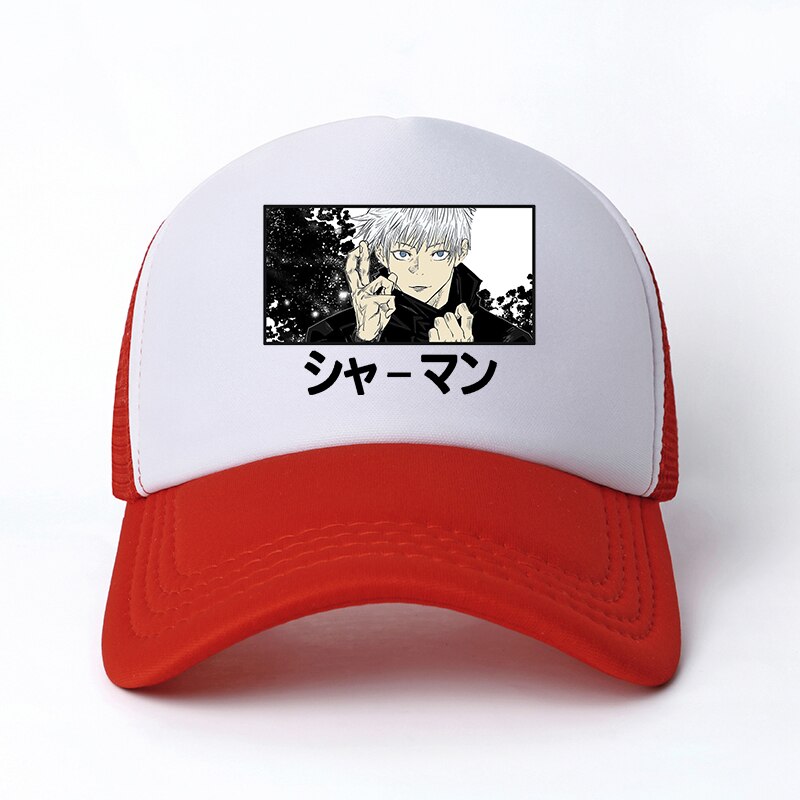 Jujutsu Kaisen - Snapback Baseball Cap - Summer Hat For Men and Women-red-white6101 1-54-60cm-