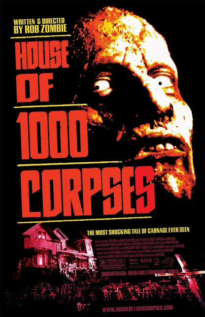 House Of 1000 Corpses - Rob Zombie Horror Movie Poster-30x45cm-