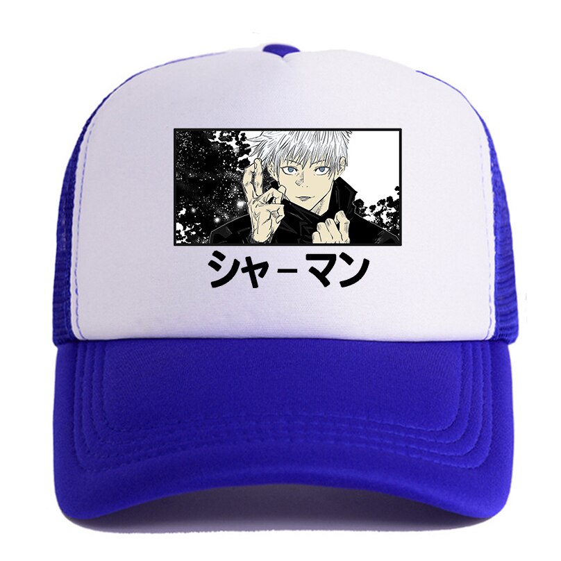 Jujutsu Kaisen - Snapback Baseball Cap - Summer Hat For Men and Women-blue-white6100-54-60cm-