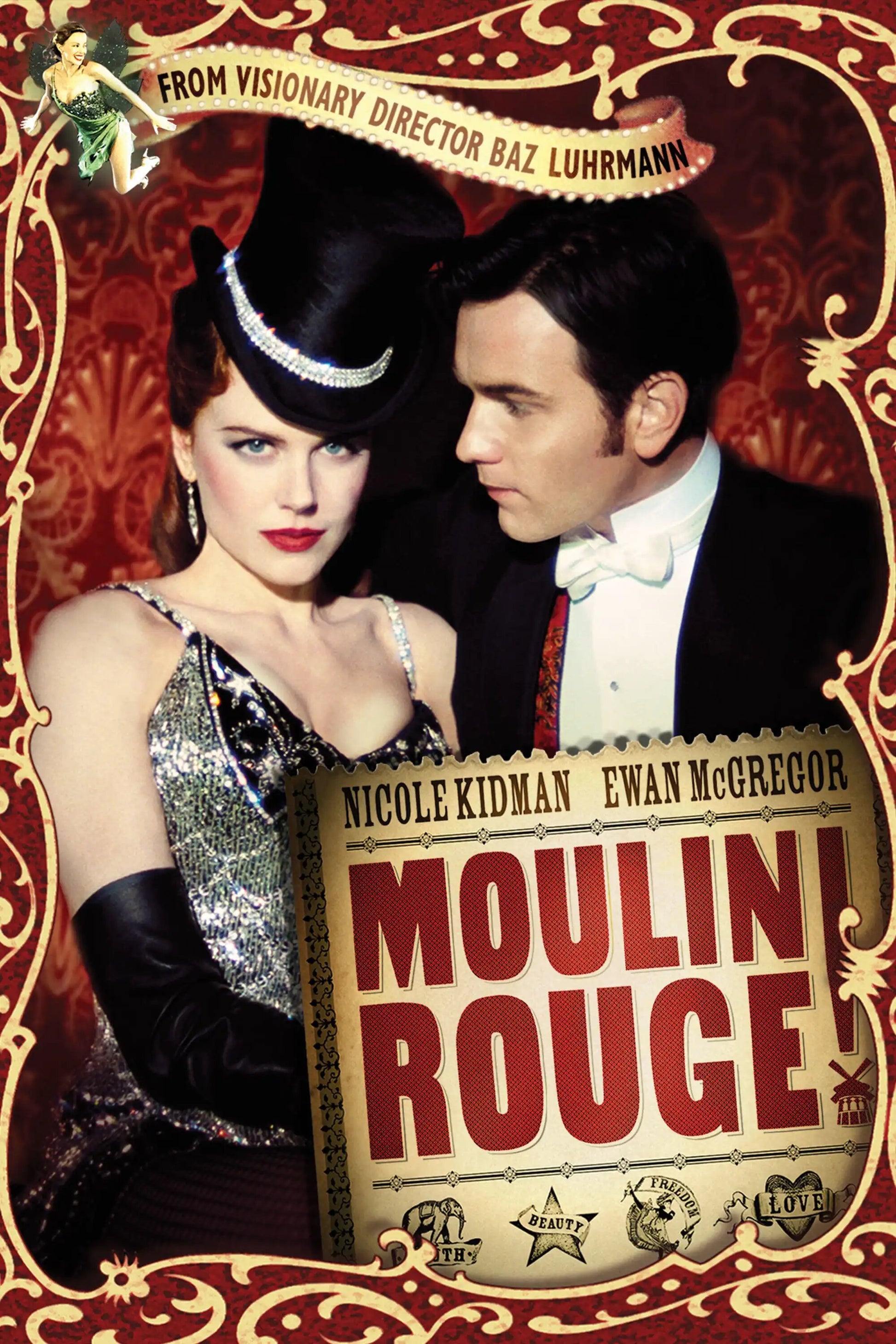 Moulin Rouge - Baz Luhrmann Movie Poster-