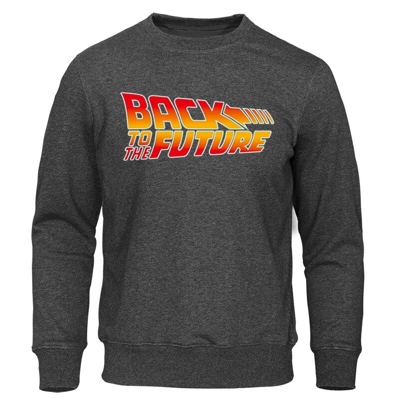 Back to the Future Movie Sweatshirt - Vintage Style-Dark Gray 6-S-