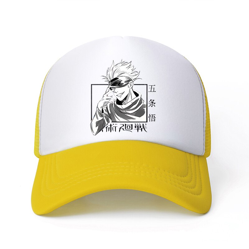 Jujutsu Kaisen - Snapback Baseball Cap - Summer Hat For Men and Women-yellow-white6101-54-60cm-