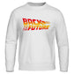 Back to the Future Movie Sweatshirt - Vintage Style-white 6-S-