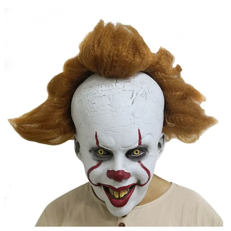 Movie Killer Clown Cosplay Costume - Perfect for Halloween Carnival with Gloves, Mask for Adults and Kids-