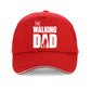 The Walking Dad - Snapback Baseball Cap - Summer Hat For Men and Women-Red-