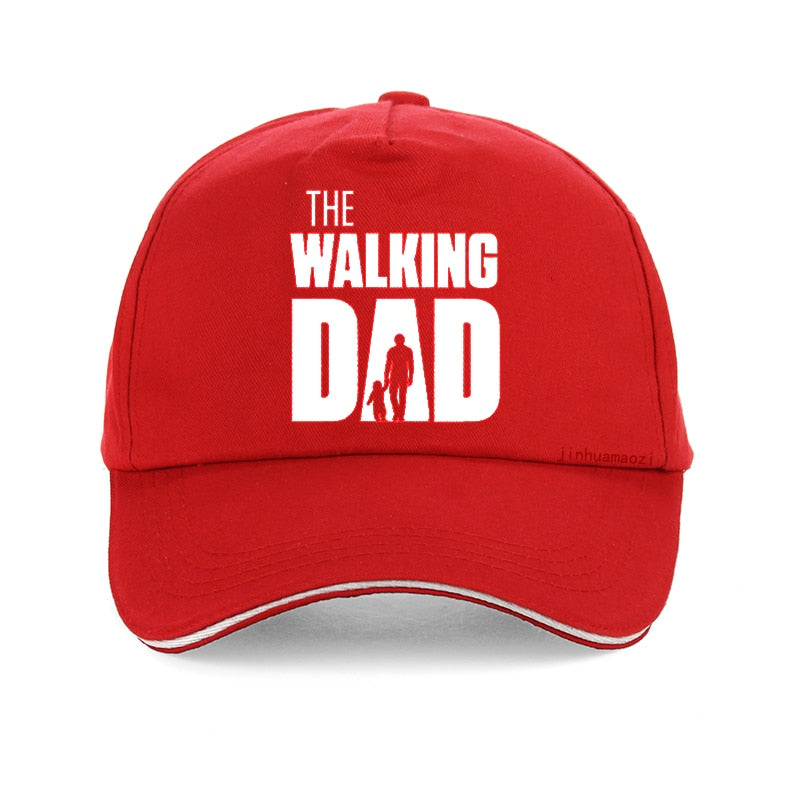 The Walking Dad - Snapback Baseball Cap - Summer Hat For Men and Women-Red-