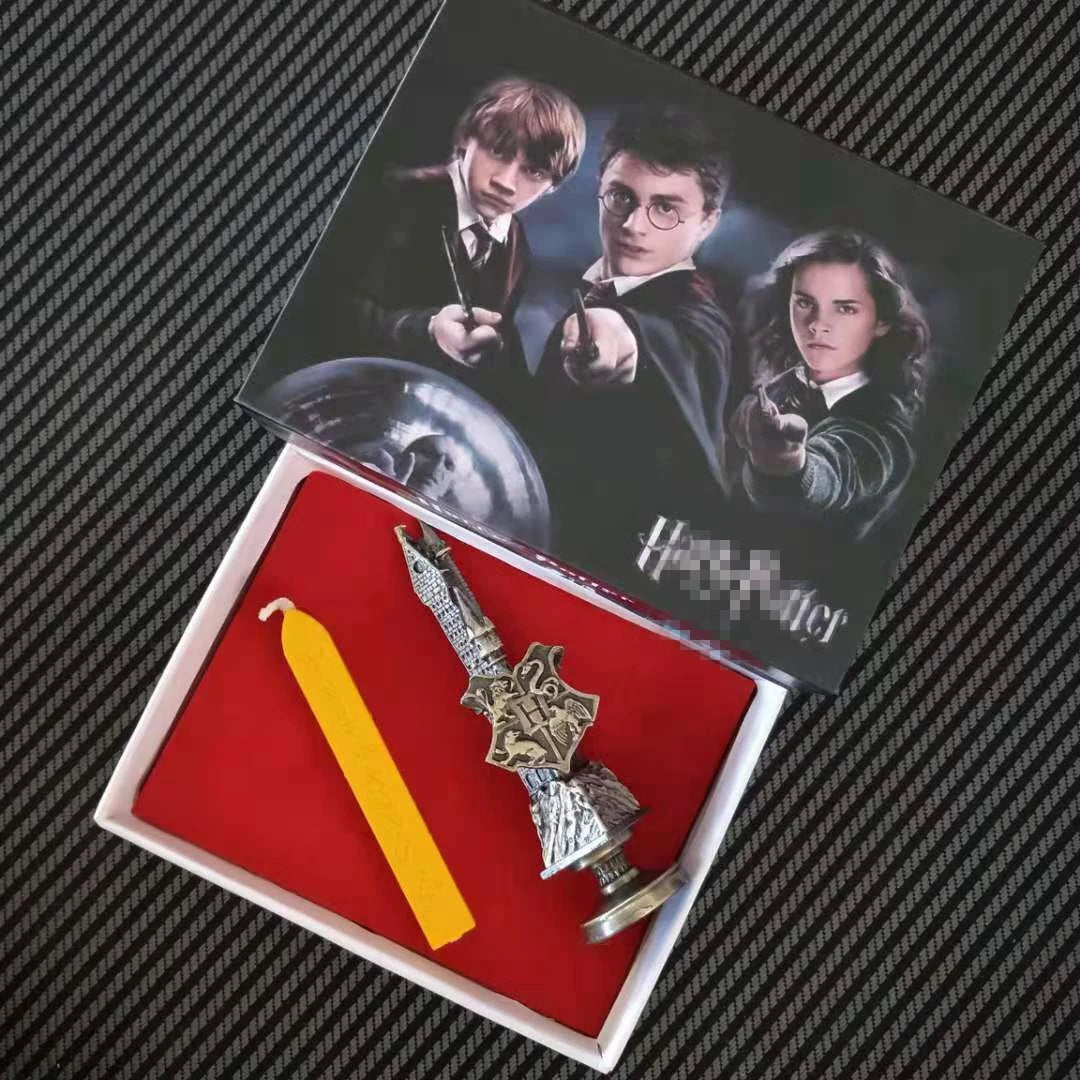 Magical 3D Metal Badge Seal - Harry Potter Gryffindor Slytherin Lacvinlaw Lion Snake Bird - Perfect Children's Gift-H-