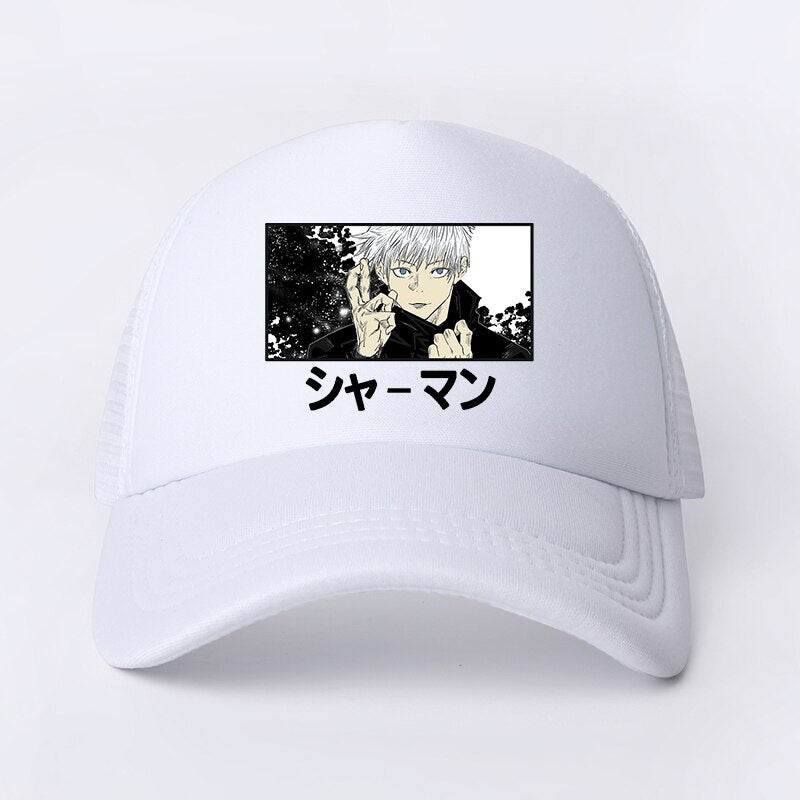 Jujutsu Kaisen - Snapback Baseball Cap - Summer Hat For Men and Women-white6100-54-60cm-