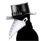 Beak Plague Doctor Halloween Masks - Made of PU for Steam Punks Evening Show Cosplay, Gentleman Hat, Steampunks Masquerade Party Prop,-