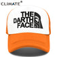 Darth Trucker - Ultimate Trucker - Snapback Baseball Cap - Summer Hat For Men and Women-Orange-Kid 52to55cm Head-