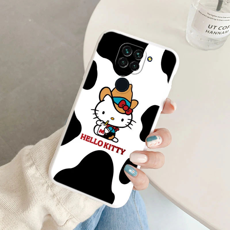 Cute Cartoon Kuromi Melody Cinnamoroll Phone Case - Anti-drop Cases - Xiaomi Redmi Note 9 Back Cover - Girl Boys for Redmi Note 9 - Xiaomi Redmi Note 9 - Anime Fan Gift-Kba-sanlo67-Redmi Note 9-