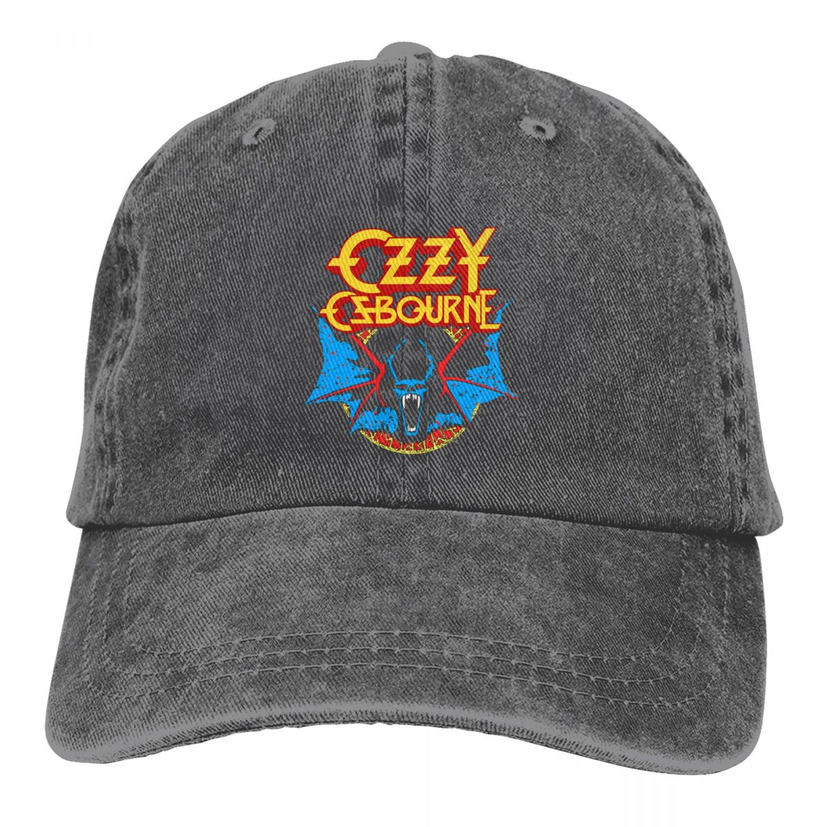 Ozzy Osbourne Rock Bat Prince Of Darkness - Snapback Baseball Cap - Summer Hat For Men and Women-Dark Gray-One Size-