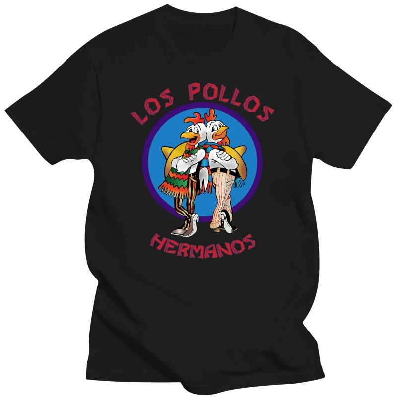 Breaking Bad - LOS POLLOS - Chicken Brothers Crackdown - 100% Cotton T-shirt-blackMen-XXS-