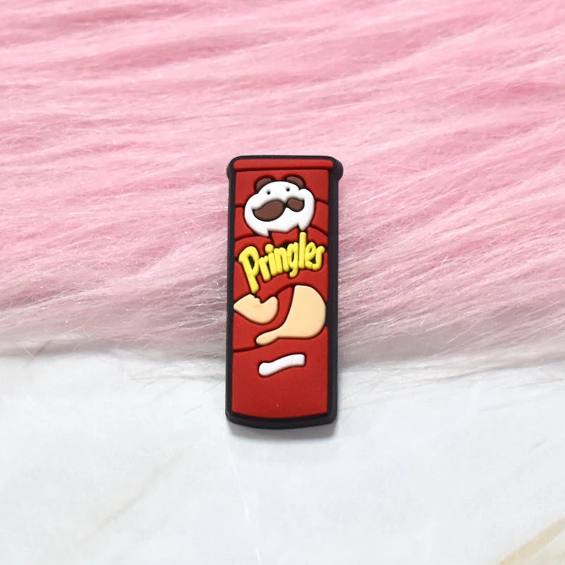 Ultimate Snack Selection: 10 Delightful Food-Themed Pin Brooches, Featuring Popcorn and More-PRINGLES-