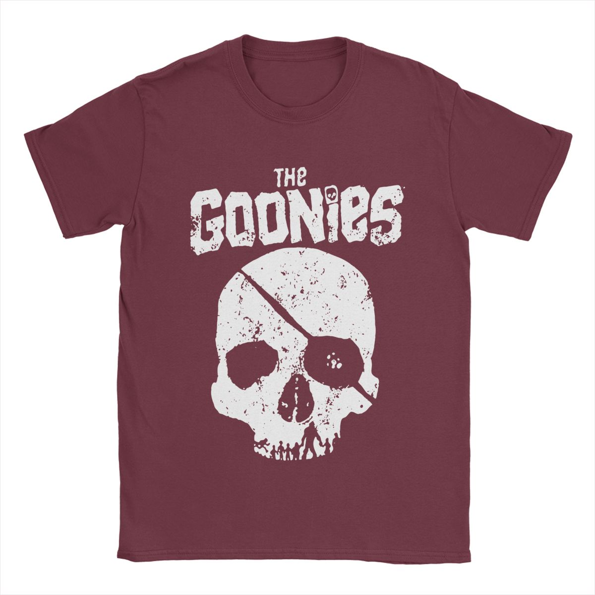 The Goonies - Classic 80s - Cult Childrens Movie - Vintage Film Lover T-Shirt-Burgundy-S-