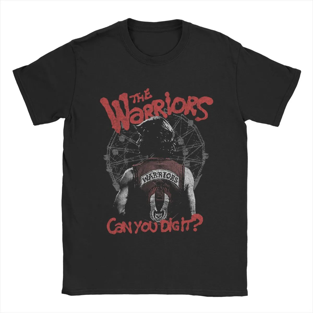 The Warriors Men's T-Shirt - Leisure Round Neck Tee-Black-S-