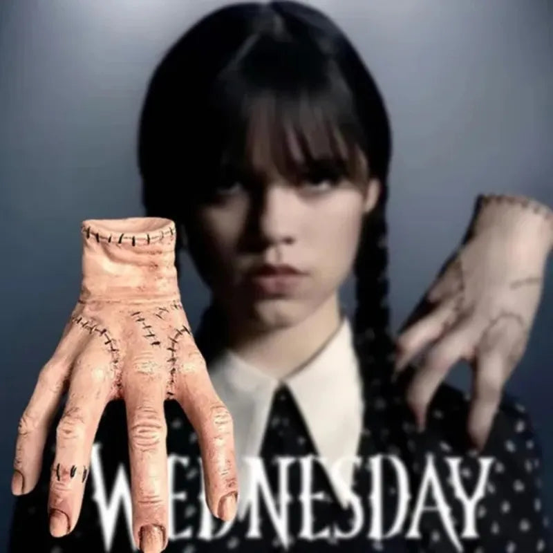 Wednesday Thing Hand Toy - Horror Addams Family PVC Figurine - Desktop Craft and Halloween Party Prop-