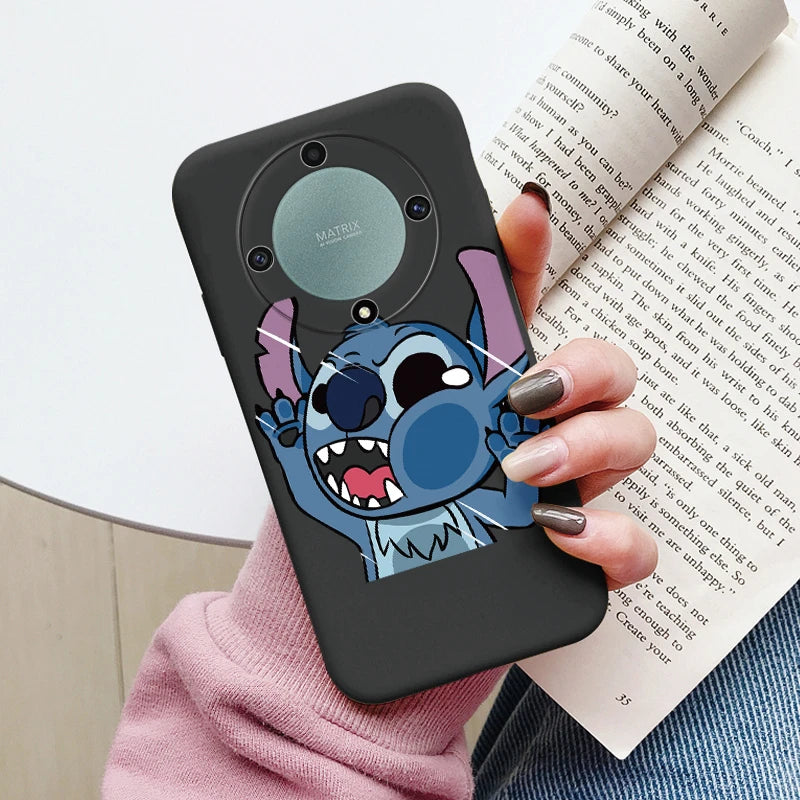 Angel Stitch Lilo Case - Soft Silicone Cartoon Anime Shell - For Honor Magic 5 Lite - Honor X9a Magic5 Lite 5G Phone Cover - All Honor Models - Anime Fan Gift-Khe-dsnrw250-Honor X9a 5G-