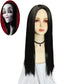 Movie Cos Wednesday Addams Family Cosplay Wig - Homes Women Morticia Addams Hair Resistant Synthetic Gomez Beard Wigs Caps for Halloween-Mom Wigs A-One size-