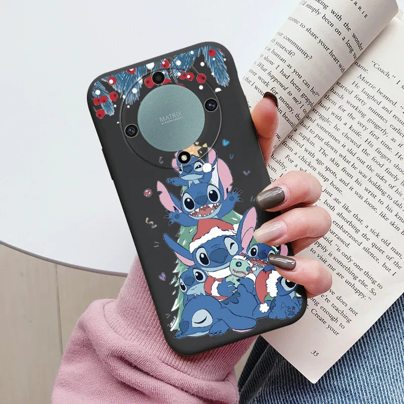 Angel Stitch Lilo Case - Soft Silicone Cartoon Anime Shell - For Honor Magic 5 Lite - Honor X9a Magic5 Lite 5G Phone Cover - All Honor Models - Anime Fan Gift-Khe-dsnrw596-Honor X9a 5G-