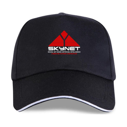 SKYNET LOGO - Snapback Baseball Cap - Summer Hat For Men and Women-P-Black-