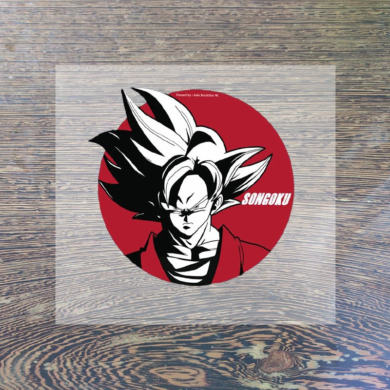 Dragon Ball Clothes Sticker Son Goku Patches Cartoon Anime Iron on Clothing Patches Heart Transfer Applique Hot Thermal Sticker-QLZ189-5-8cm-